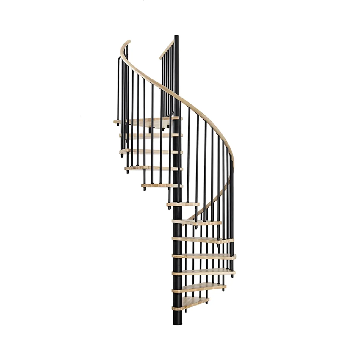 Minka Spiraltrappa Spiral Wood svart
