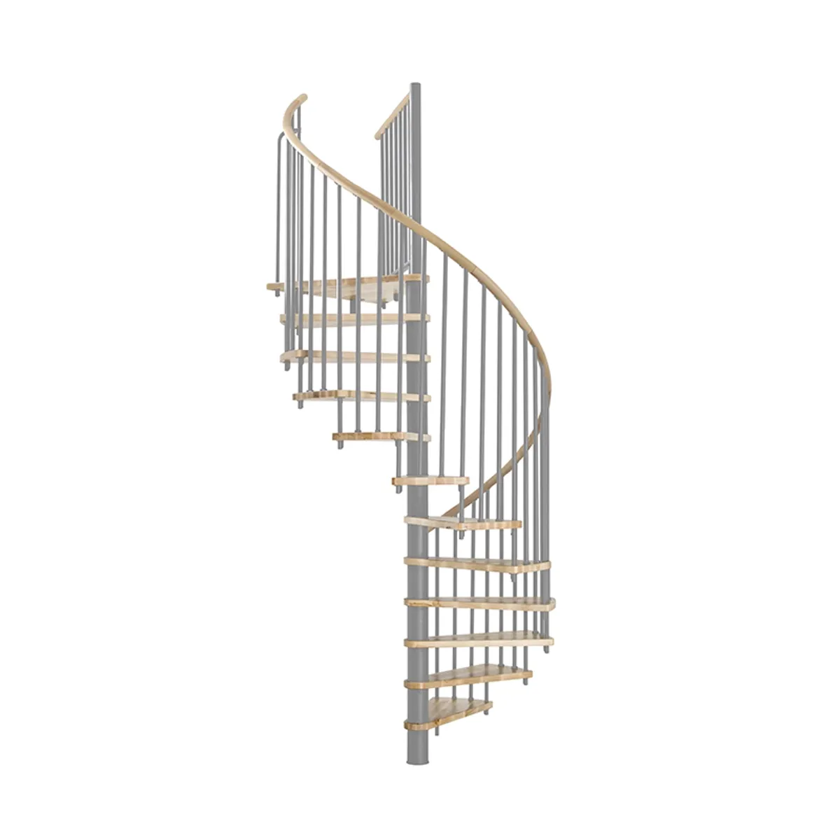 Minka Spiraltrapp Spiral Wood sølv