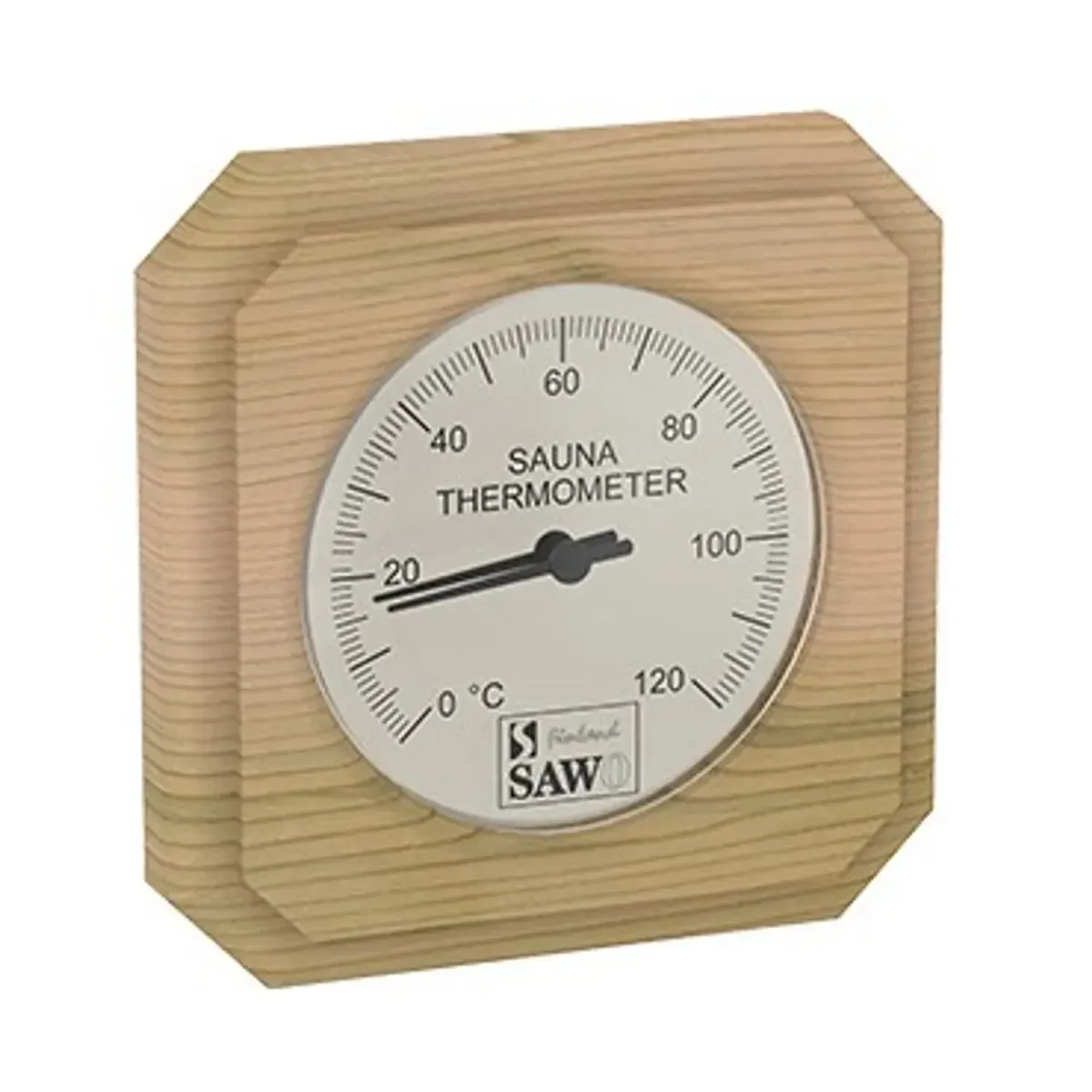 Badstutermometer firkantet Sawo